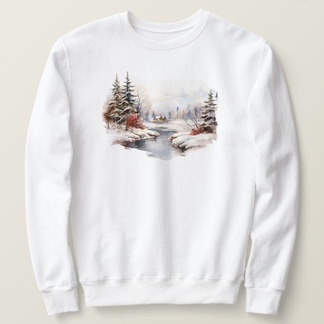 Winter Scene Sweatshirt (Design vorne)