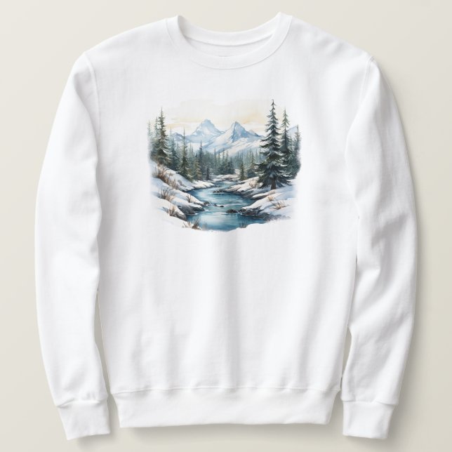 Winter Scene Sweatshirt (Design vorne)