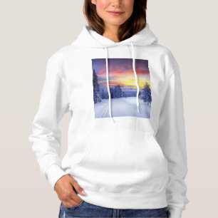 Winter scenery hoodie