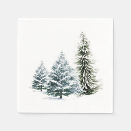 WINTER SCENERY STANDARD COCKTAIL Napkins Serviette