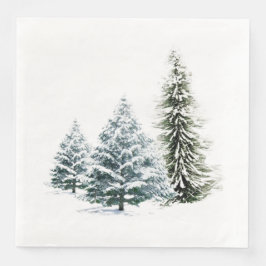 WINTER SCENERY STANDARD DINNER Napkins Serviette