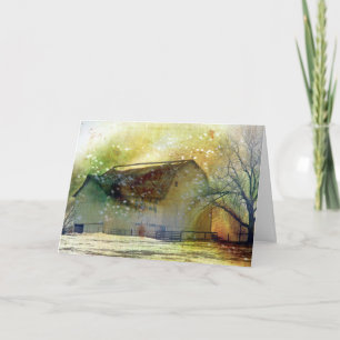 Winter-Scheunen-frohe Weihnachten