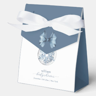 Winter-Schleifen-Schneeflocken-Ornament Baby Showe Geschenkschachtel