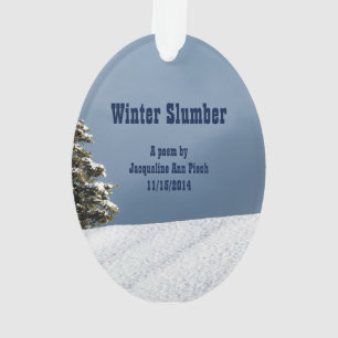 Winter-Schlummer-Poesie Ornament