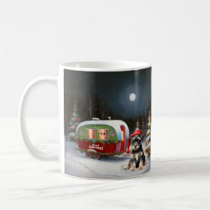 Winter Schnauzer Karawanen-Weihnachtsabenteuer Kaffeetasse