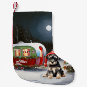 Winter-Schnauzer-Karawanen-Weihnachtsabenteuer Kleiner Weihnachtsstrumpf