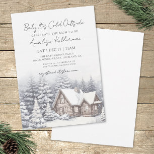 Winter-Schnee-Baby-Party Einladung