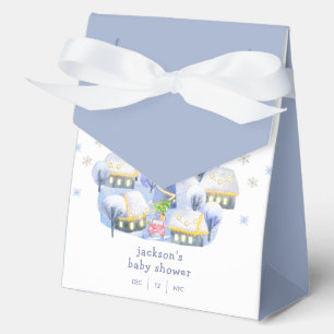 Winter-Schnee Es braucht ein Dorf Baby Shower Geschenkschachtel