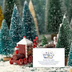 Winter-Schnee Es braucht ein Dorf Bücher Baby Show Begleitkarte