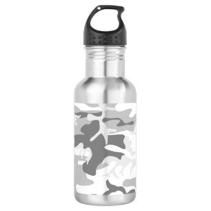 Winter-Schnee-Grau-Tarnmuster, Militär, Armee Edelstahlflasche