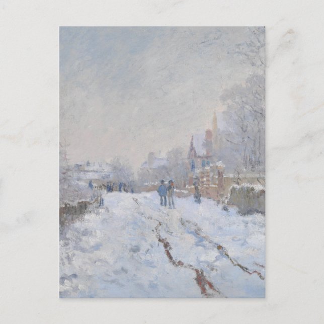 Winter-Schnee in Argeteuil Postkarte (Vorderseite)
