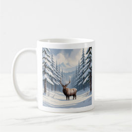 Winter-Schnee-Kiefer-Keramikbecher (330ml) Kaffeetasse
