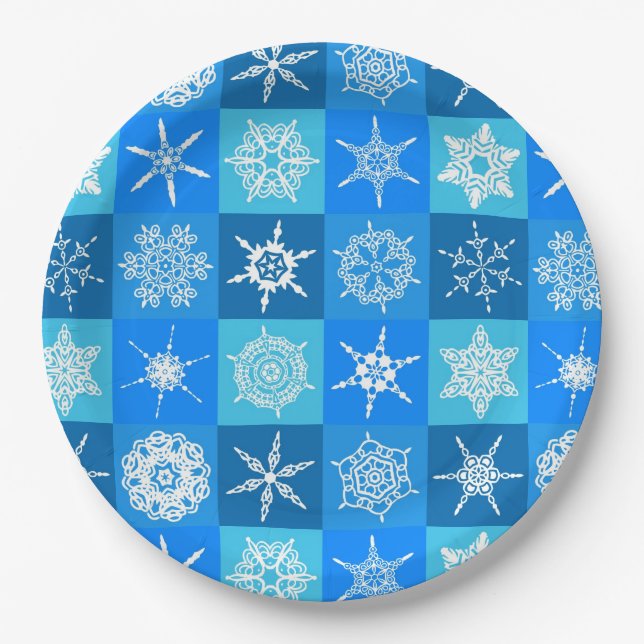 Winter-Schnee-Küchen-Papierteller Pappteller (Vorderseite)