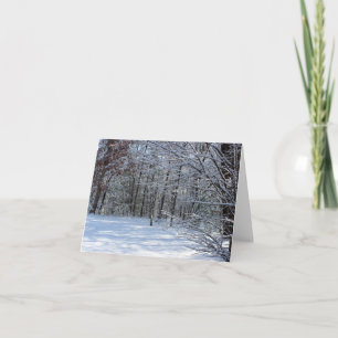 Winter-Schnee Notecard Karte