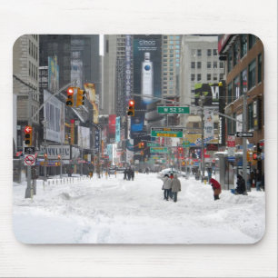 Winter-Schnee-Sturm New York City 12/26/10 Mousepad