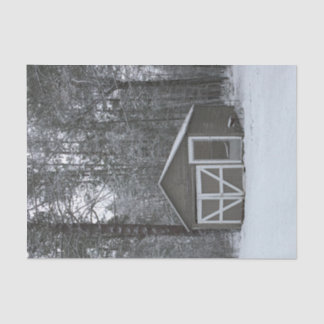 Winter-Schnee-Szene Seidenpapier