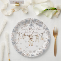 Winter Schnee Viel Spaß Baby Shower