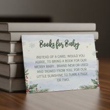 Winter-Schnee-Weihnachten-Baby-Party-Buch-Anfrage