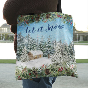 Winter-Schnee-Weihnachts-Waldlandschaft