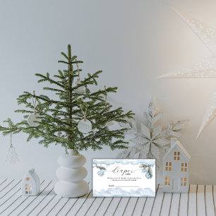 Winter-Schneeberg-Windel-Raffel-Baby-Party  Begleitkarte