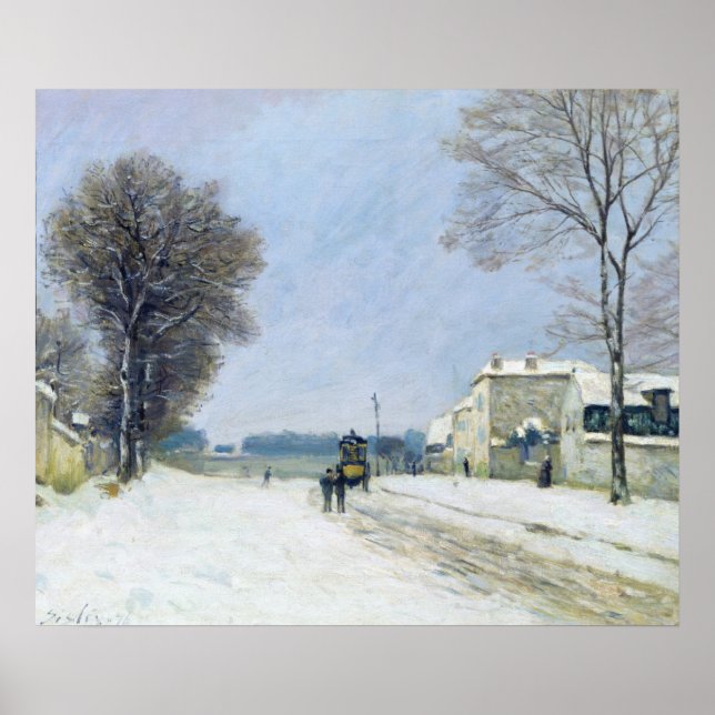 Winter, Schneeeffekt, 1876 Poster (Vorne)