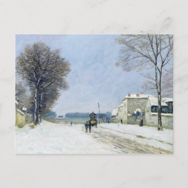 Winter, Schneeeffekt, 1876 Postkarte (Vorderseite)