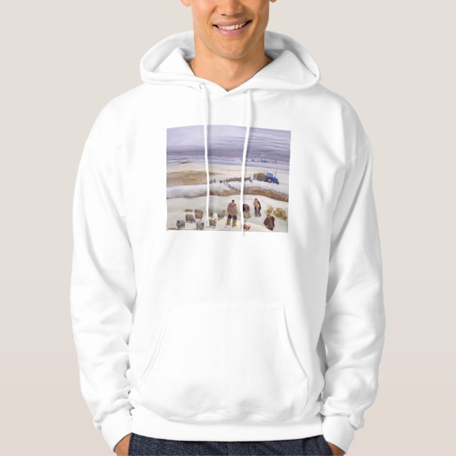 Winter-Schneefälle Hoodie (Vorderseite)