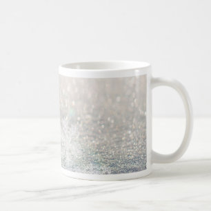 Winter-Schneeflocke Bokeh Bling Kaffeetasse