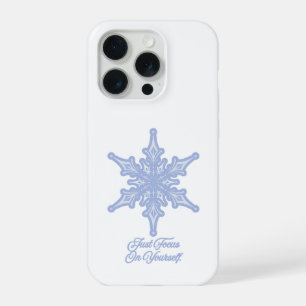 Winter-Schneeflocke Konzentriere dich auf dich sel iPhone 15 Pro Hülle