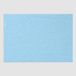 Winter-Schneeflocken auf blau Seidenpapier