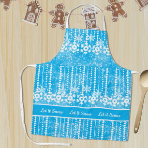 Winter-Schneeflocken Backen Schürze