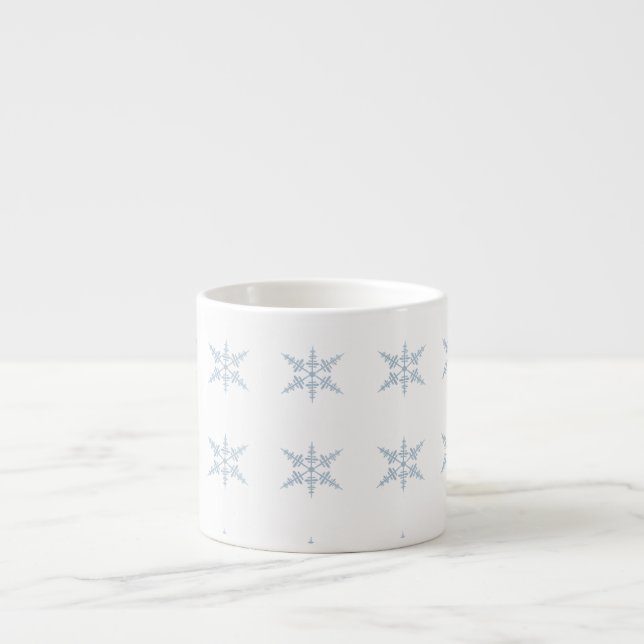 Winter-Schneeflocken  Espressotasse (Vorderseite)