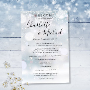 Winter-Schneeflocken-Gästebuch-Hochzeitswochenende