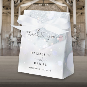 Winter-Schneeflocken-Herz-Schrift Hochzeit Geschenkschachtel