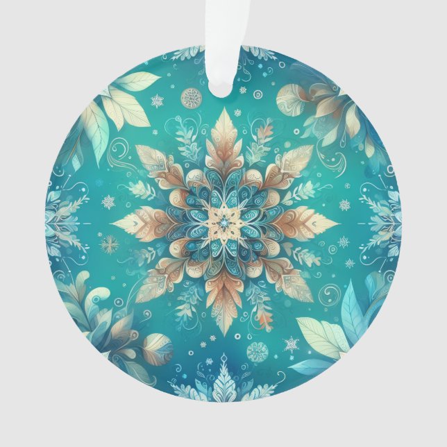 Winter-Schneeflocken Ornament (Vorderseite)