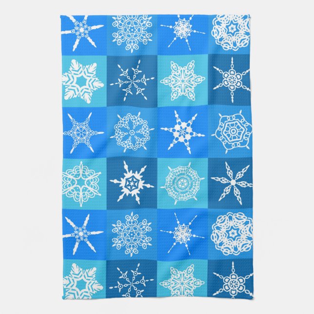 Winter-Schneeküchenhandtuch Geschirrtuch (Vertikal)