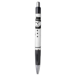 Winter-Schneemann-süßer Schwarzweiss-Stift Kugelschreiber