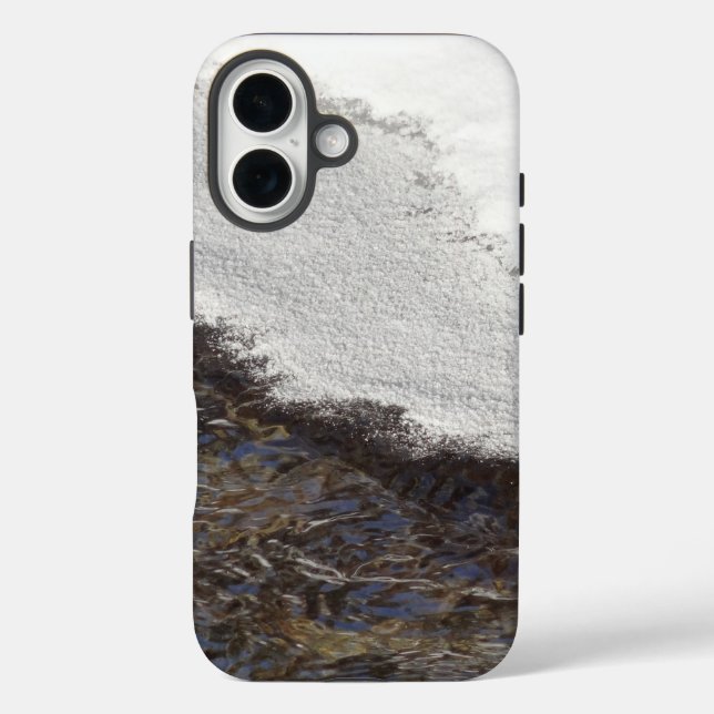 Winter-Schneestrom-Streifen Case-Mate iPhone Hülle (Rückseite)