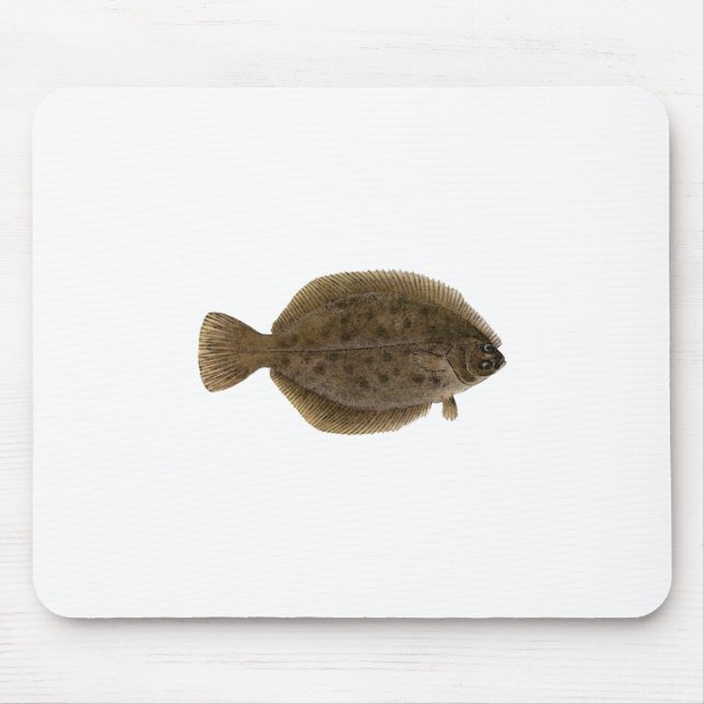 Winter-Scholle - Blackback Mousepad (Vorne)