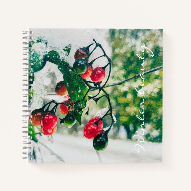 Winter-Schönheit 1 Notizbuch (Vorderseite)