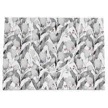 Winter Schwarz & Weiß Wasserfarbe Botanisch