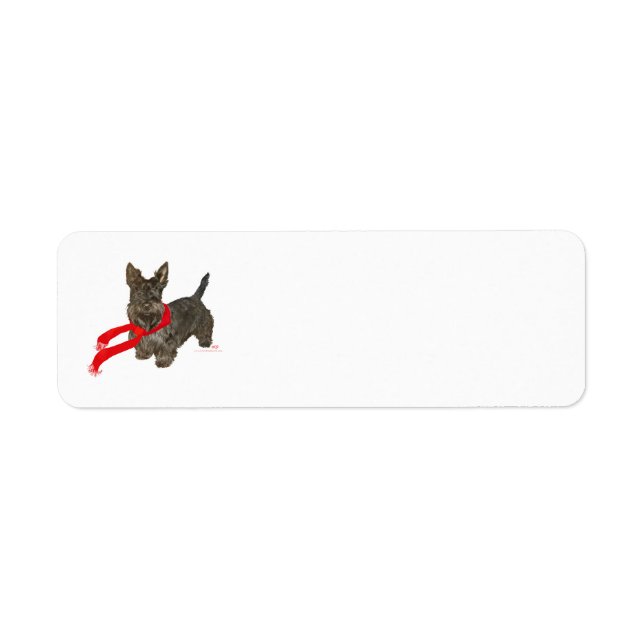 Winter Scottie in Wam Scarf (Vorne)