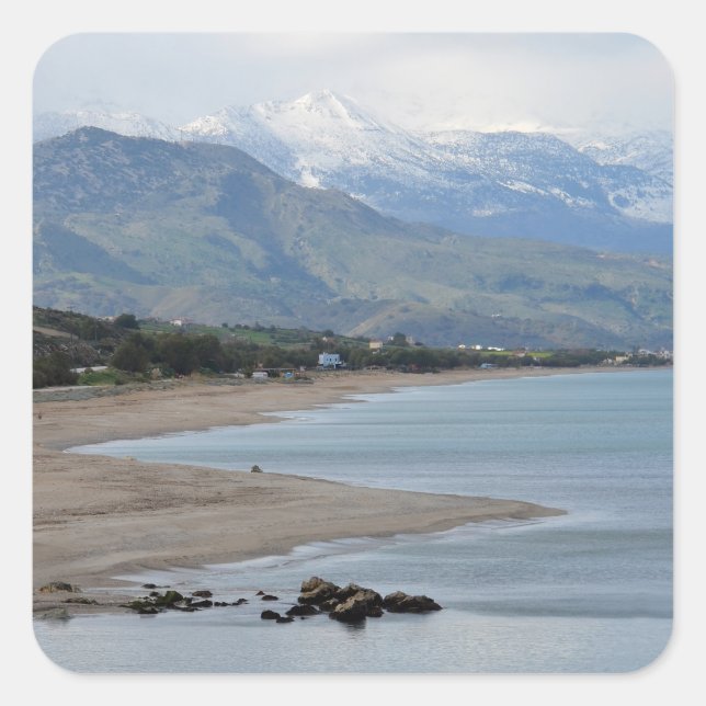 Winter Seascape Sticker (Vorderseite)