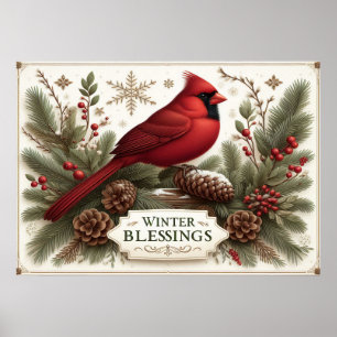 Winter-Segen-Plakat Poster