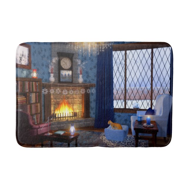 Winter Serenity Bathmat Badematte (Vorderseite)