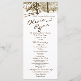 Winter Serenity Country Wedding Programm