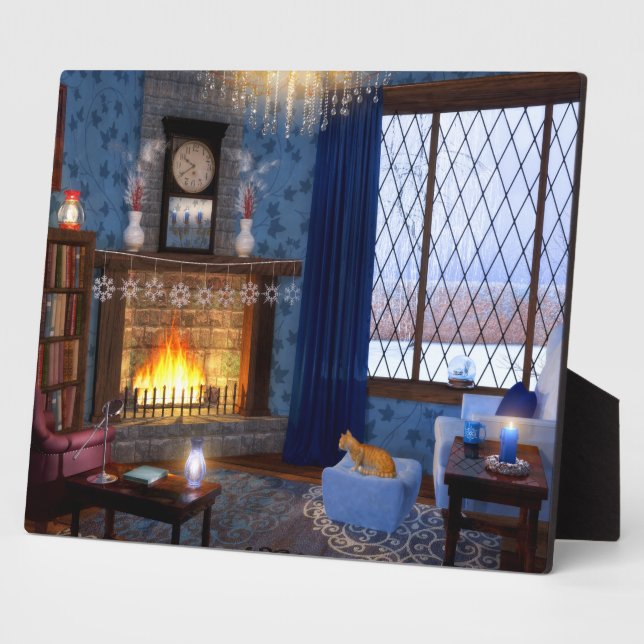 Winter Serenity Plaque Fotoplatte (Seite)