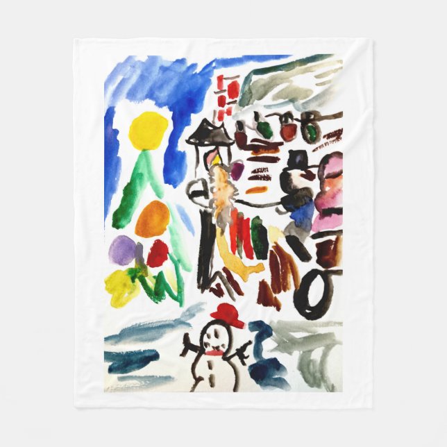 Winter set  fleecedecke (Vorderseite)