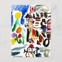 Winter set  postkarte