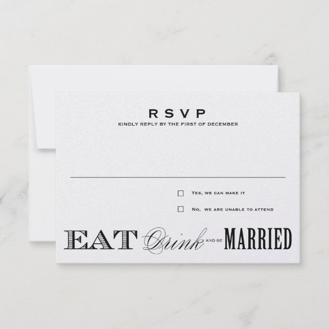 WINTER SHIMMER EDITION | UAWG 3,5 x 5 RSVP Karte (Vorderseite)